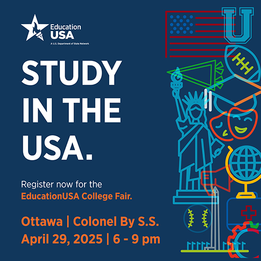 Join us at the EducationUSA Ottawa Fair